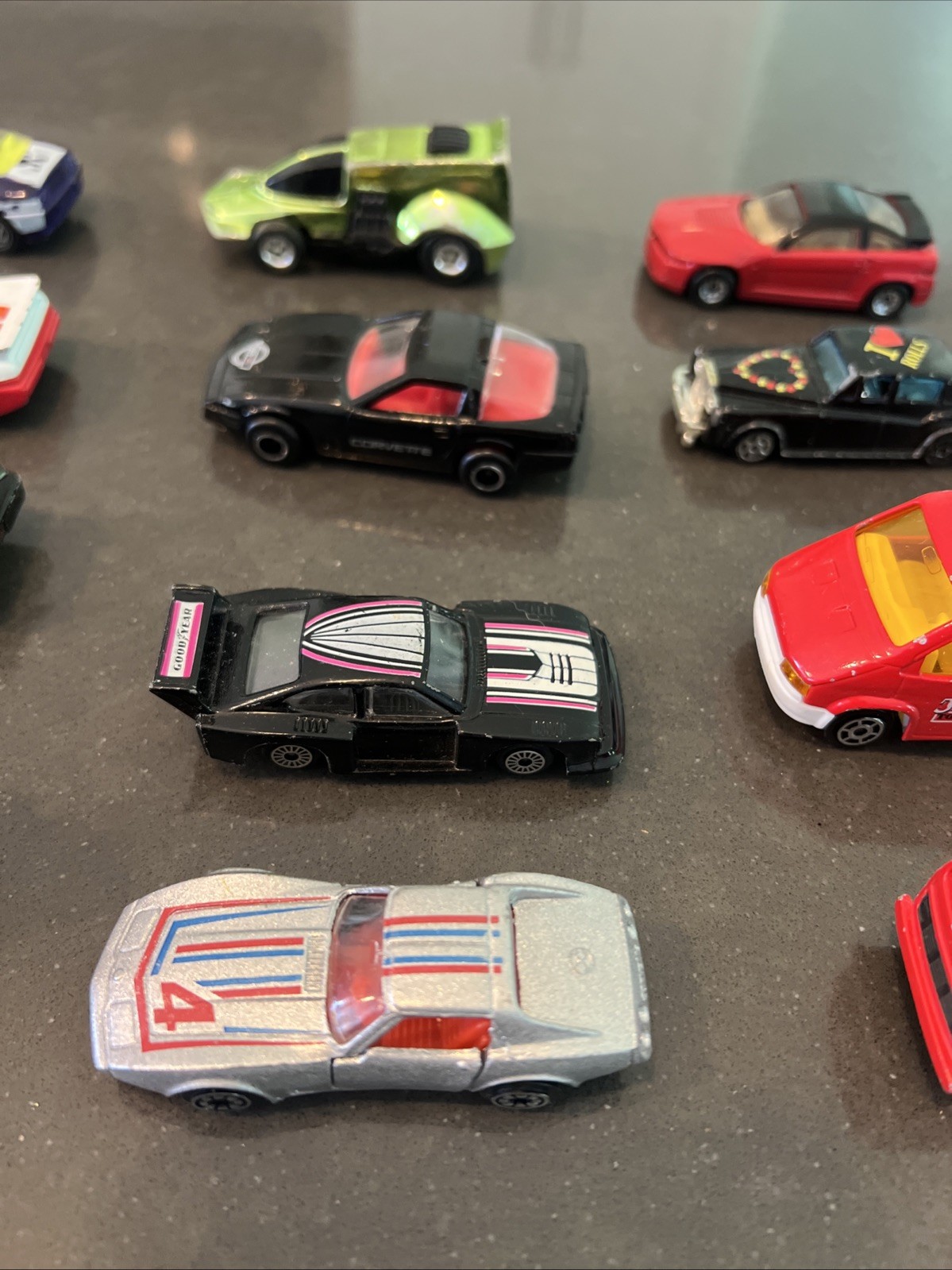 Lot Of 32 Diecast & Plastic Vintage Cars Trucks Mixed Brands See Description