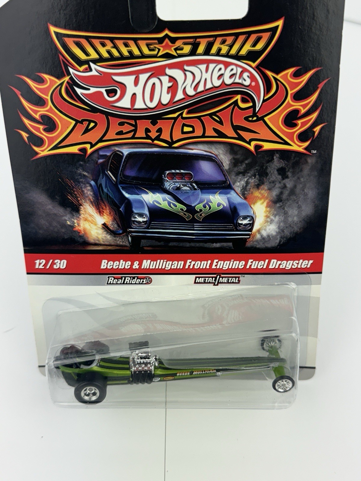 Hot Wheels Drag Strip Demons #12 Beebe & Mulligan Front Engine Fuel Dragster RR