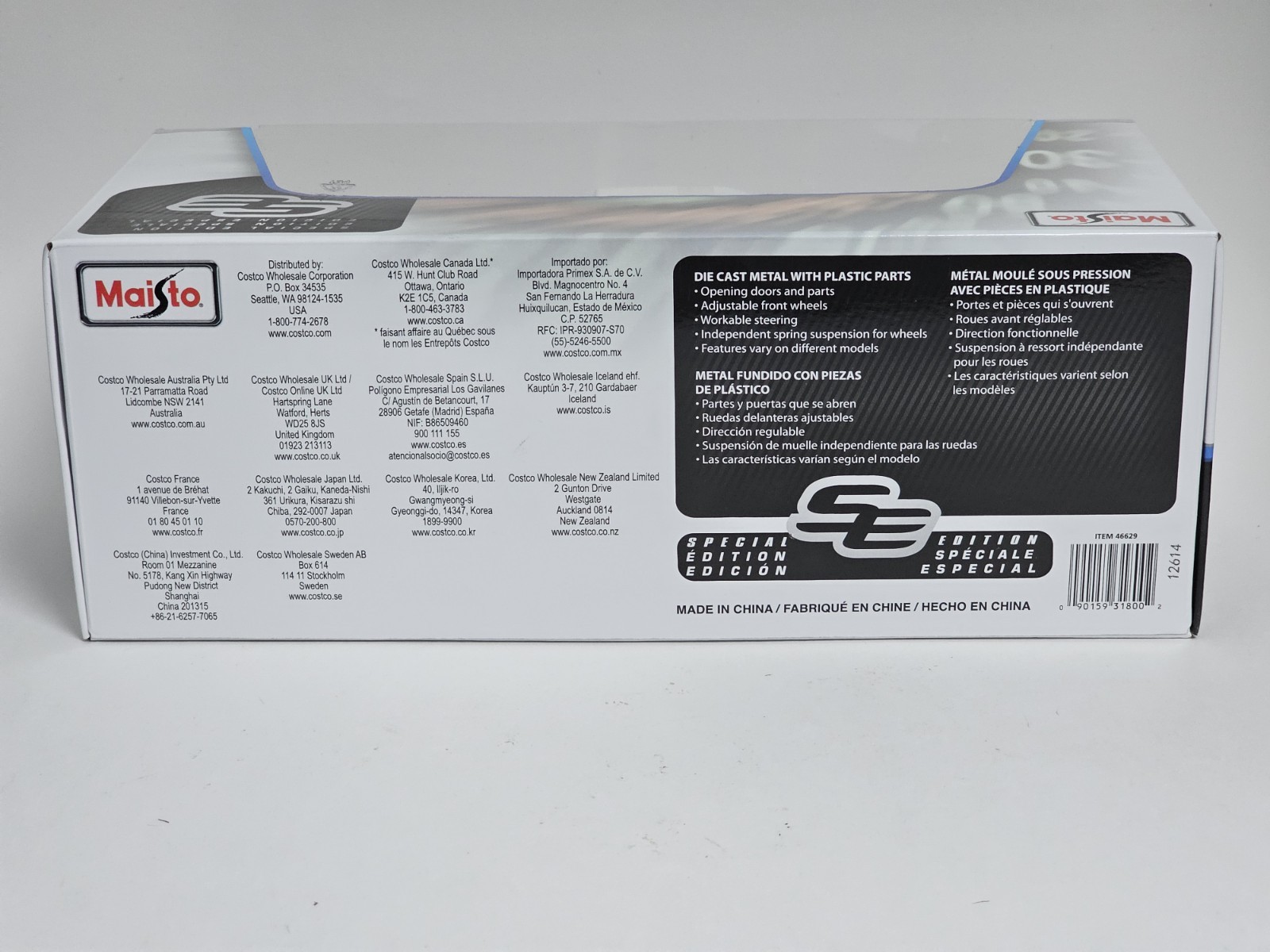 Maisto 1:18 1974 Chevrolet C10 Cheyenne Super Blue White Pickup Truck NIB