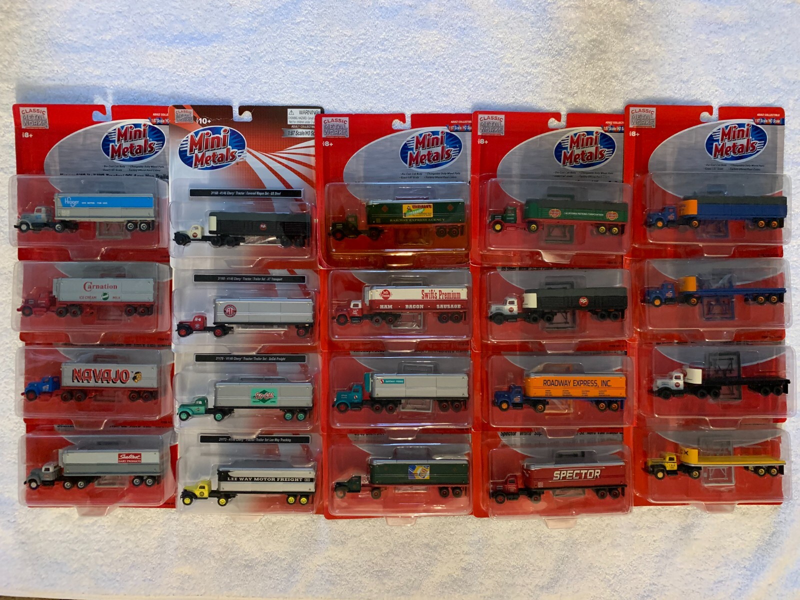 Mini Metals HO Scale Tractor/Trailer Set each sold separately