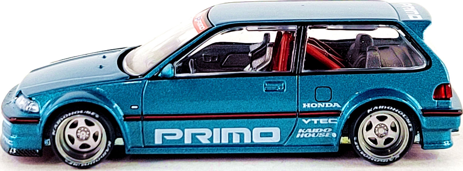 Kaido House x Mini GT Honda Civic (EF) Kaido Works V1 🟦 Teal KHMG126 1/64