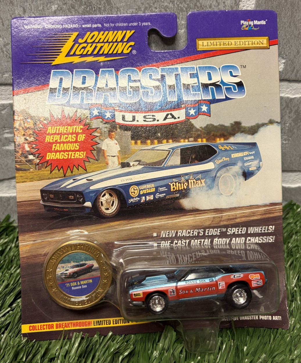 Johnny Lightning Dragsters Ronnie Sox ’71 Sox and Martin Diecast Limited Edition