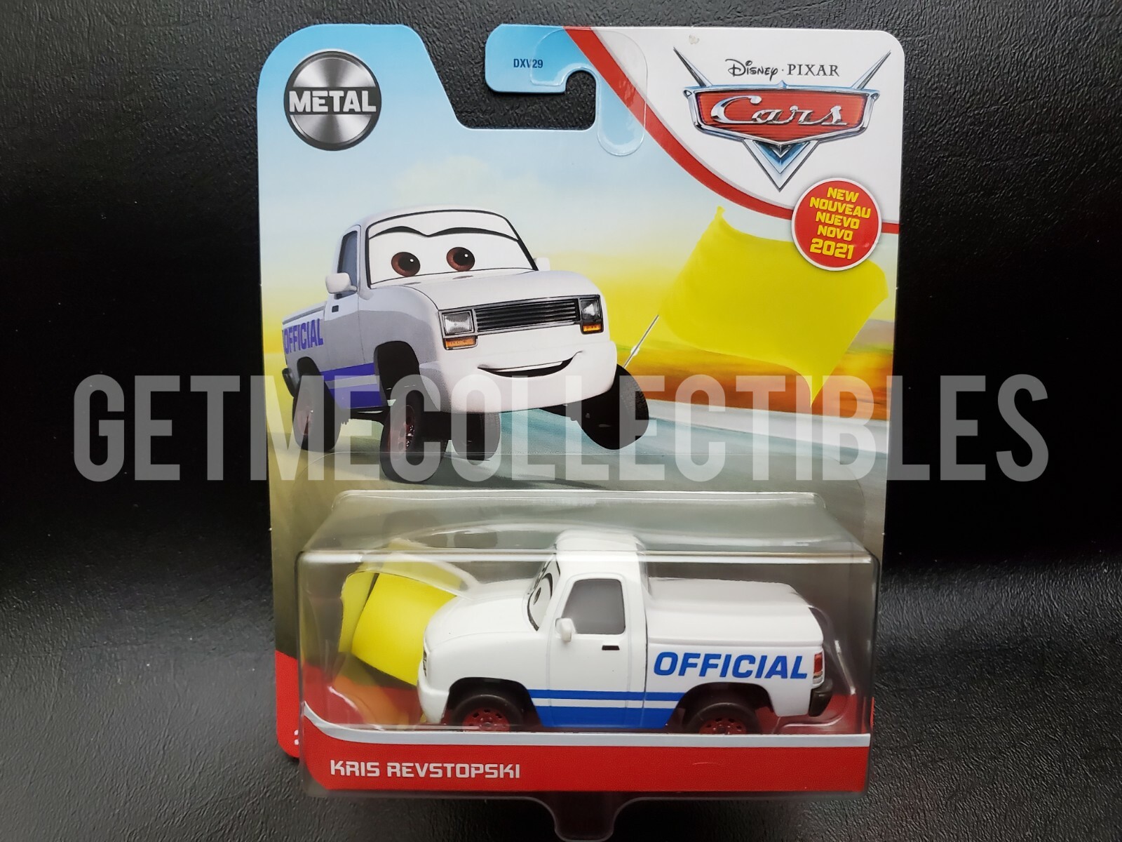 DISNEY PIXAR CARS KRIS REVSTOPSKI YELLOW FLAG METAL 2021 SAVE 6% GMC