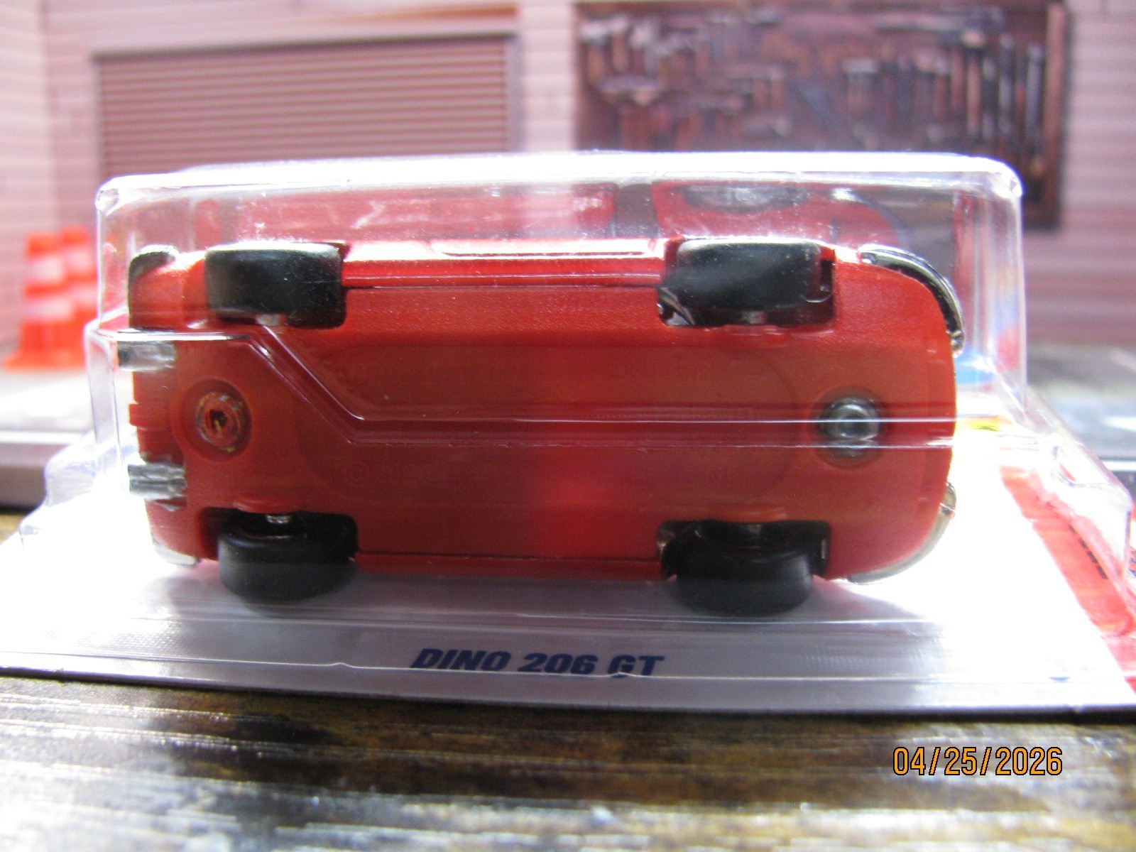 2026 Hot Wheels RED Ferrari Dino 206 GT, w/Real Riders Wheel Swap