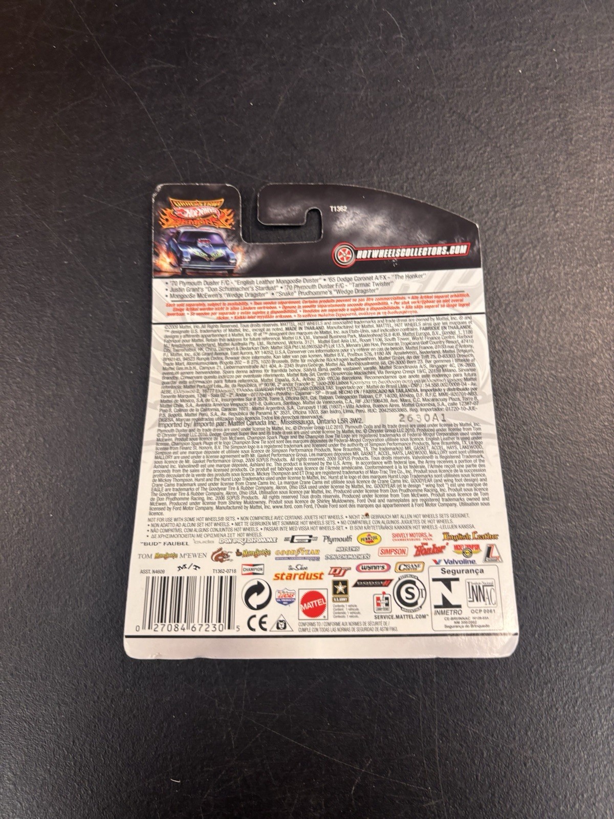 Hot Wheels Dragstrip Demons Snake Prudhommes Wedge Dragster 18/25