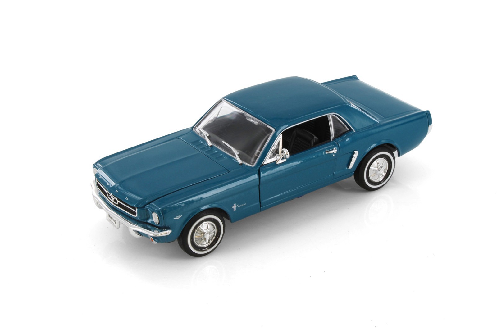 1964 FORD MUSTANG COUPE (1964.5) TURQUOISE WELLY 22451/4D 1/24 DIECAST CAR