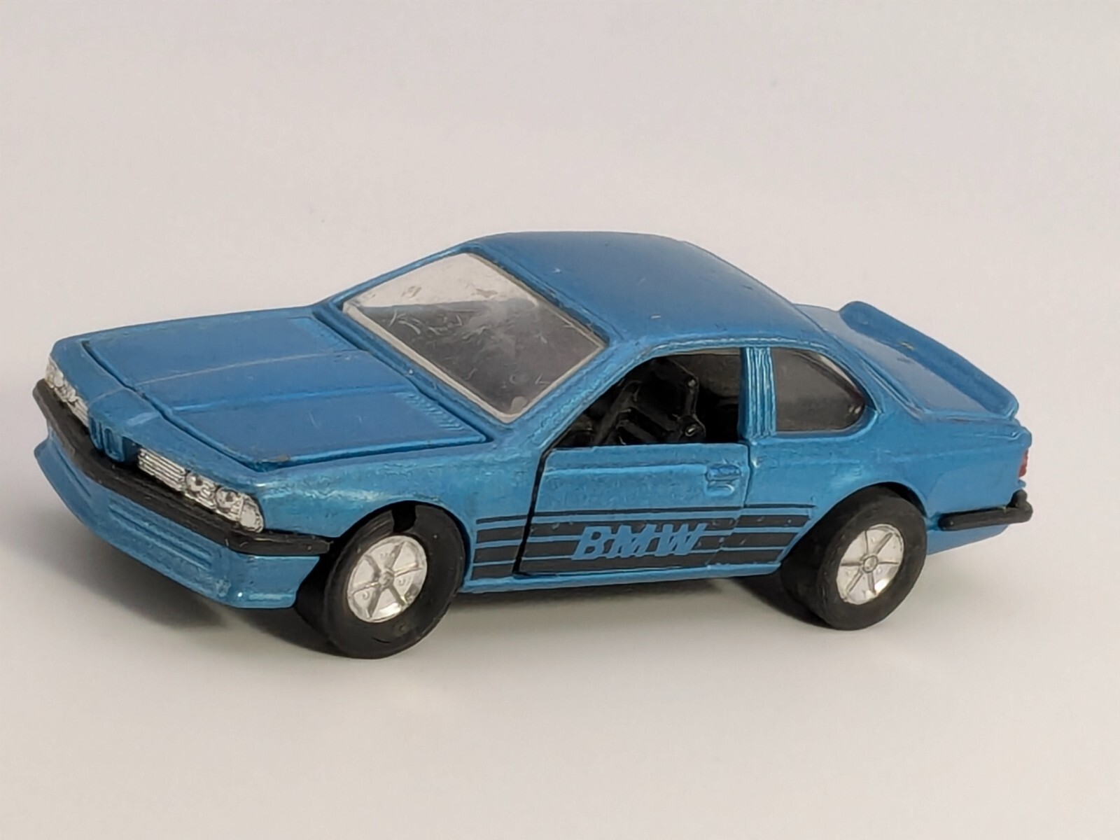 Vintage Pull Back Blue BMW 635 CSi SS-907 Sunnyside Racers 1/41 Diecast Car