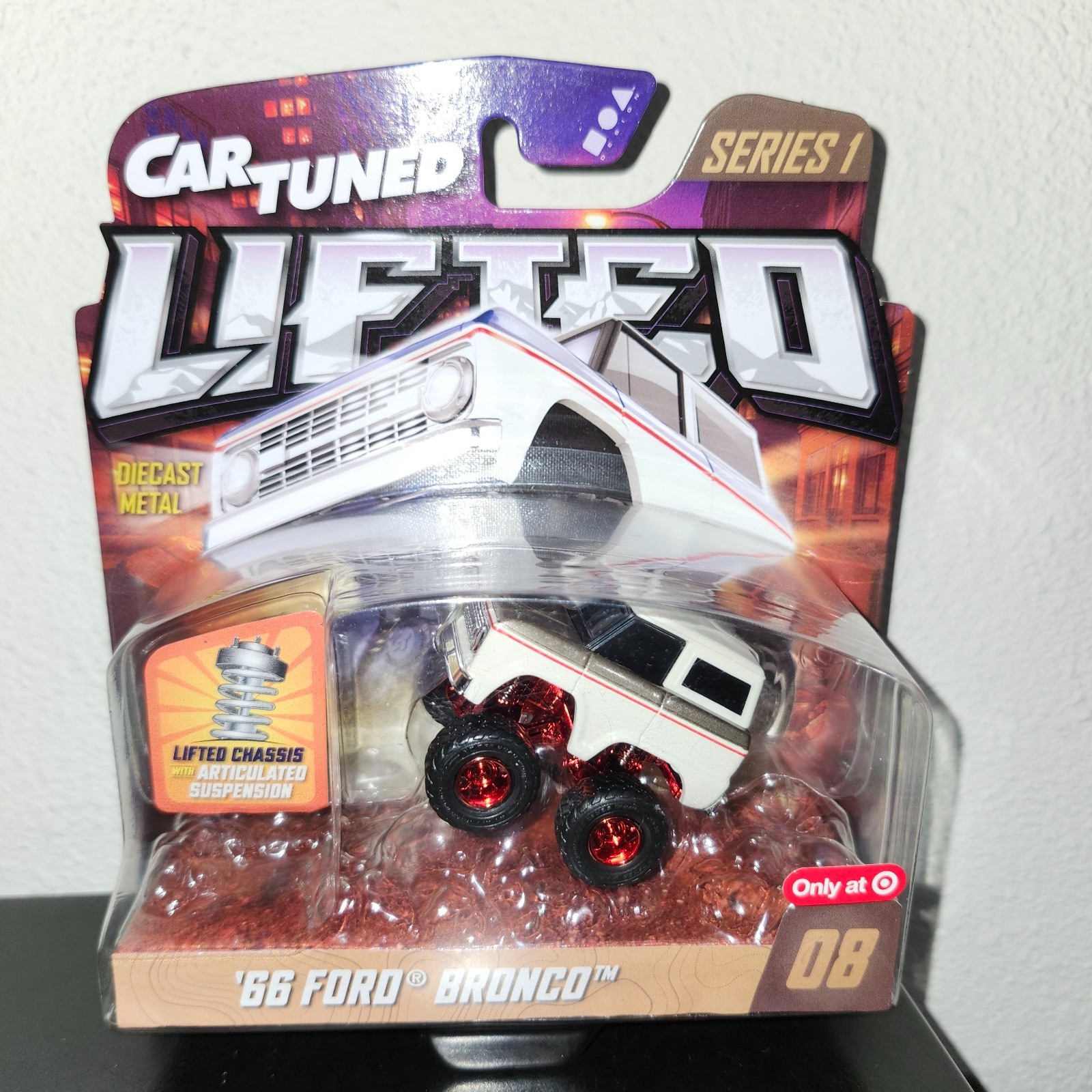 2026 Car Tuned Lifted 66 Ford Bronco RED BOTTOM RB Chase – Target Exclusive