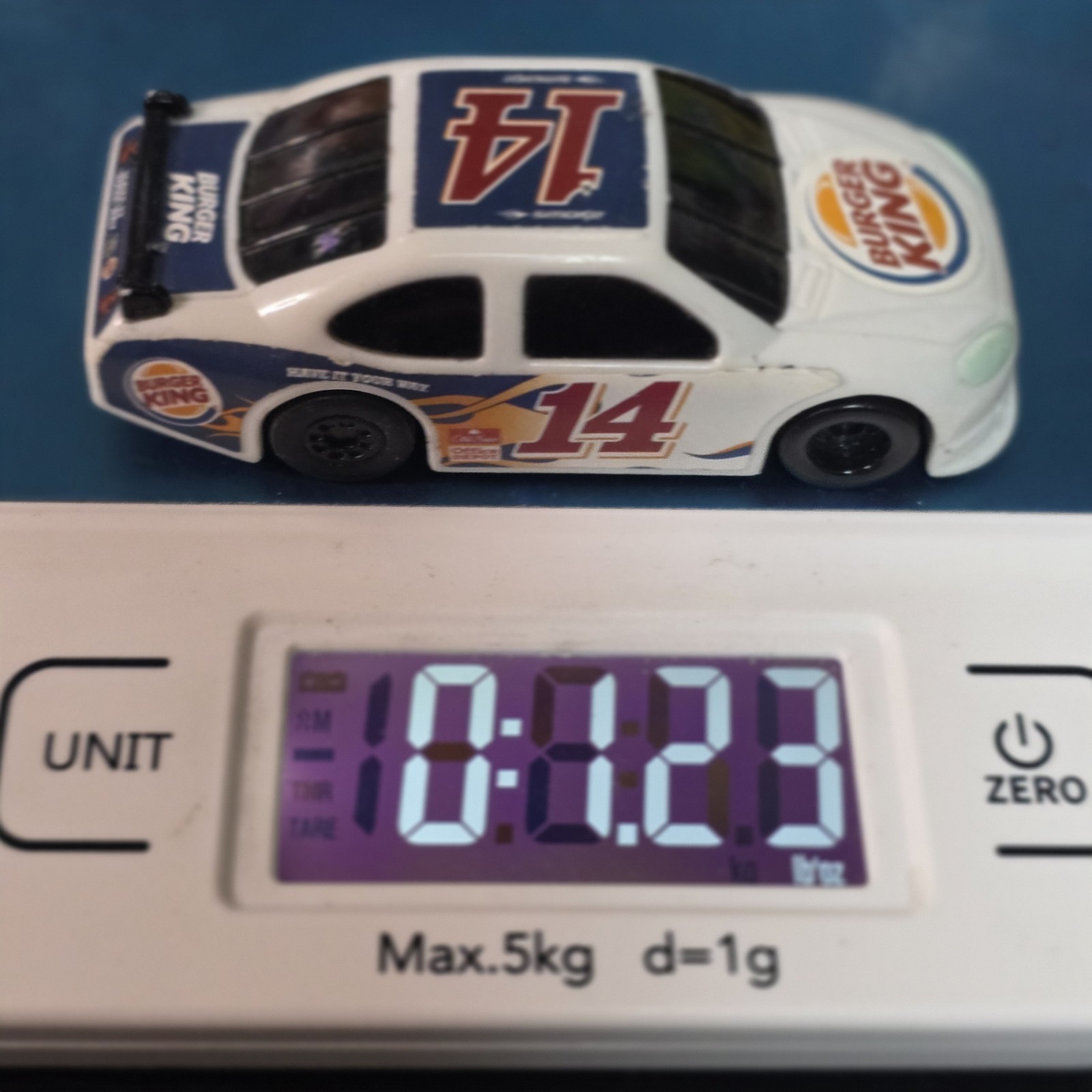 Burger King Tony Stewart Stewart Hass #14 NASCAR Rev-N-Go Race Car