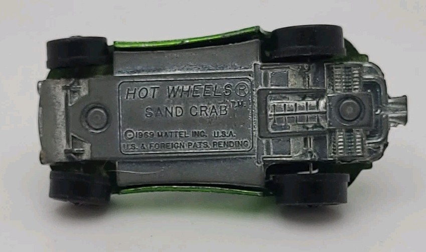 HOT WHEELS 1970 REDLINES,SAND CRAB GREEN , USA, LOOSE