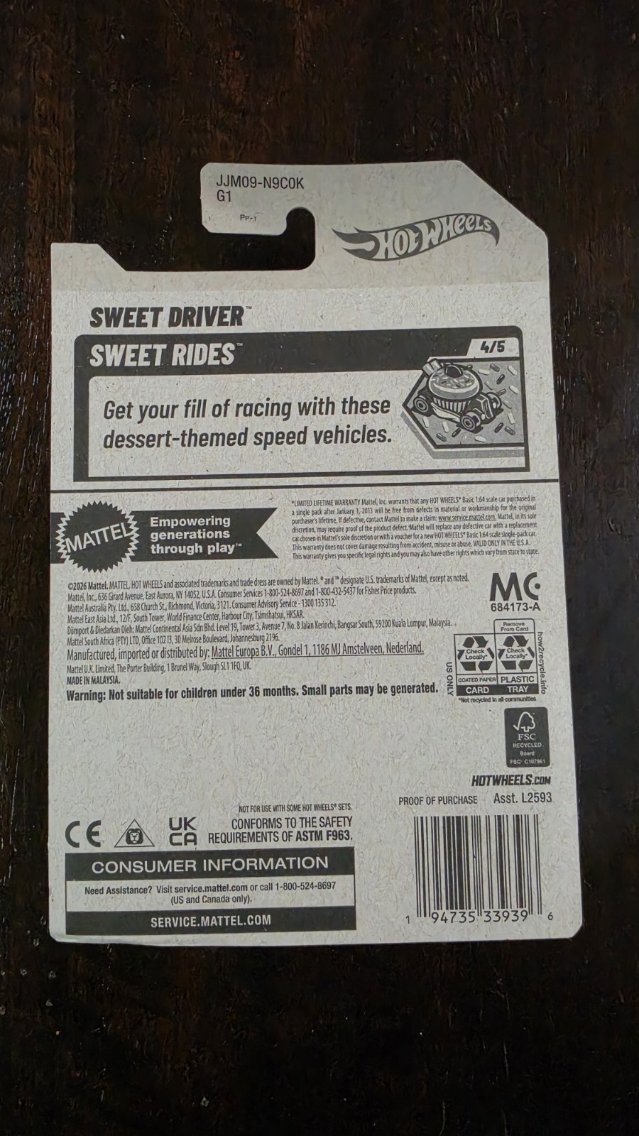 2026 Hot Wheels Treasure Hunt: Sweet Driver Red, K Case ^^