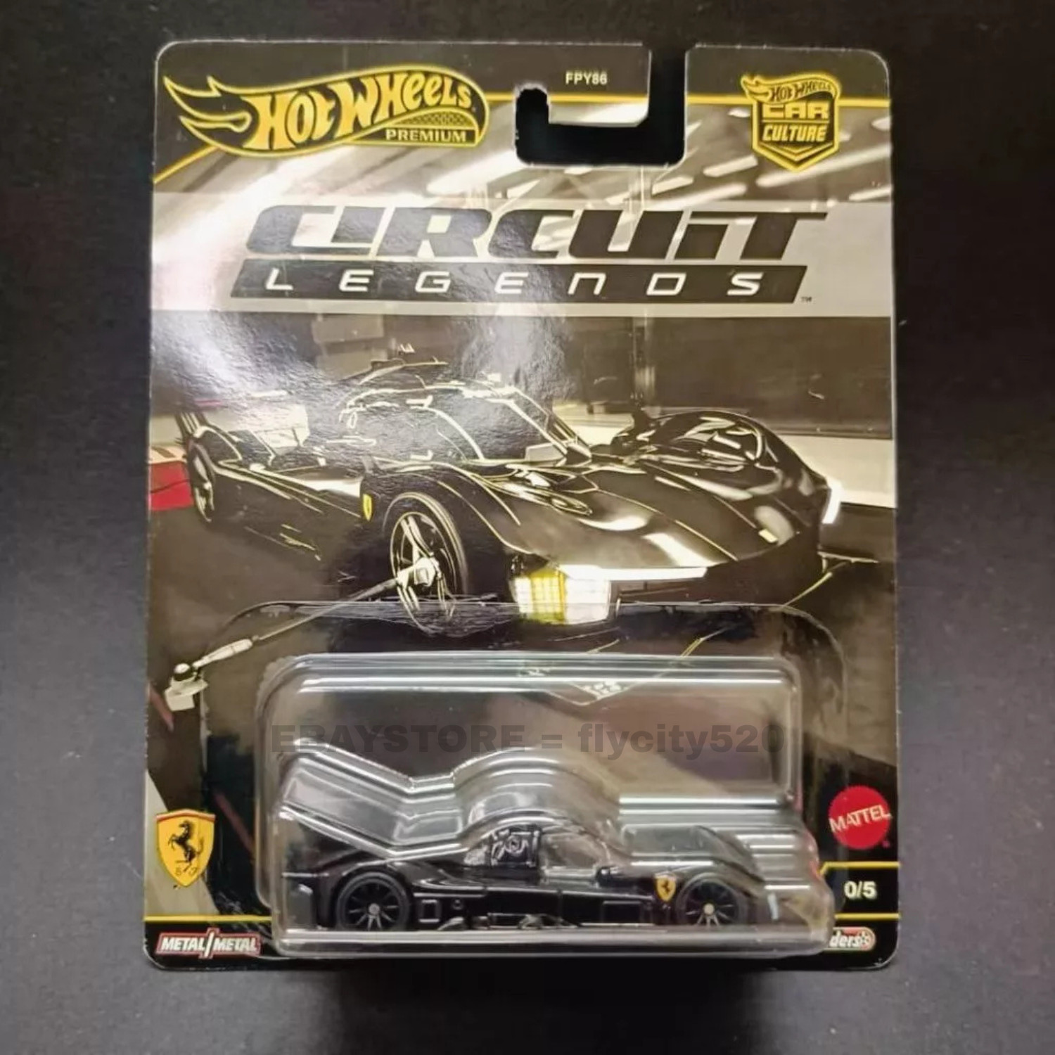 Hot Wheels Ferrari 499P Premium 0/5 Circuit Legends Car Culture CUSTOM CHASE