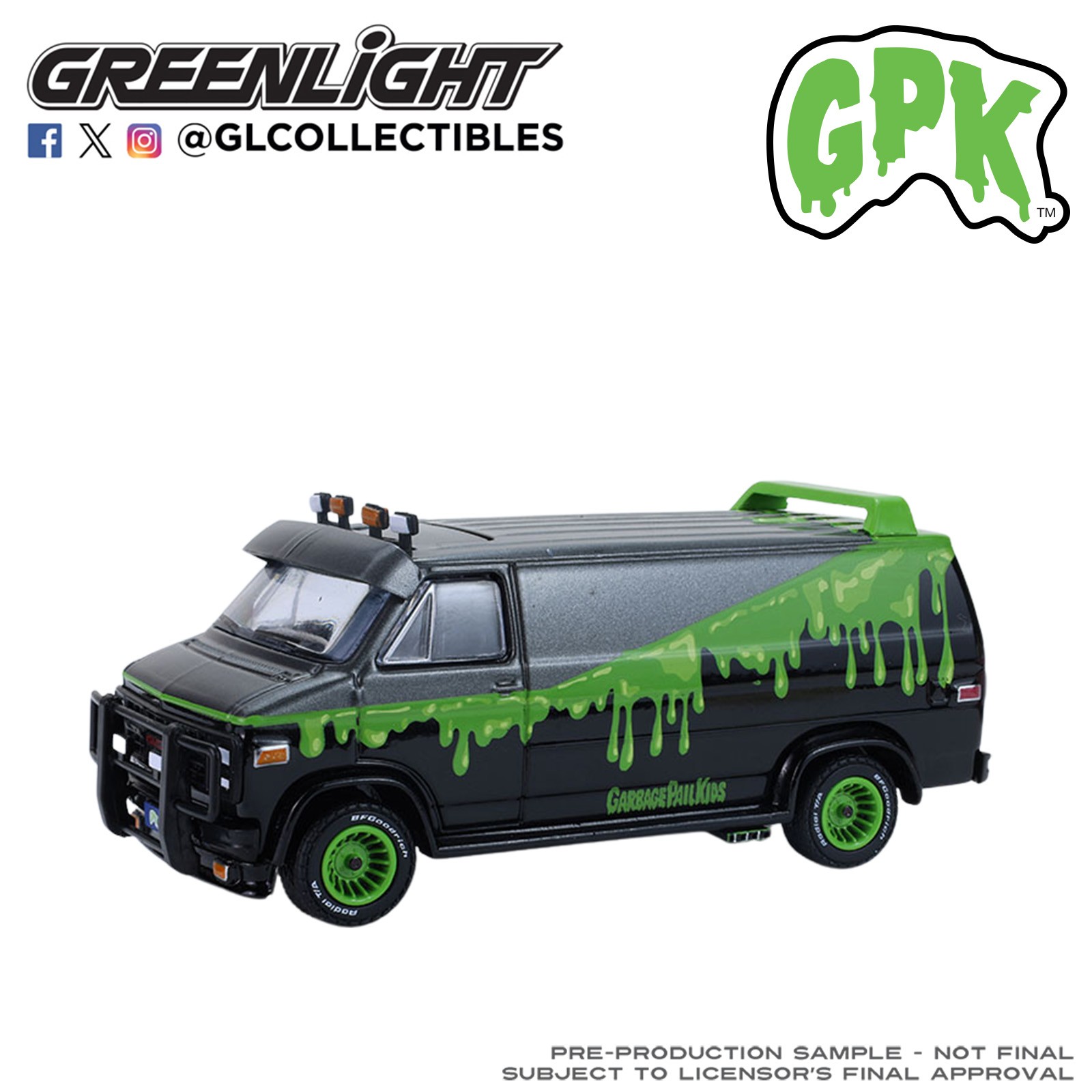 Greenlight Garbage Pail Kids 8 – Petey Da Fool – 1983 GMC Vandura 54120-A
