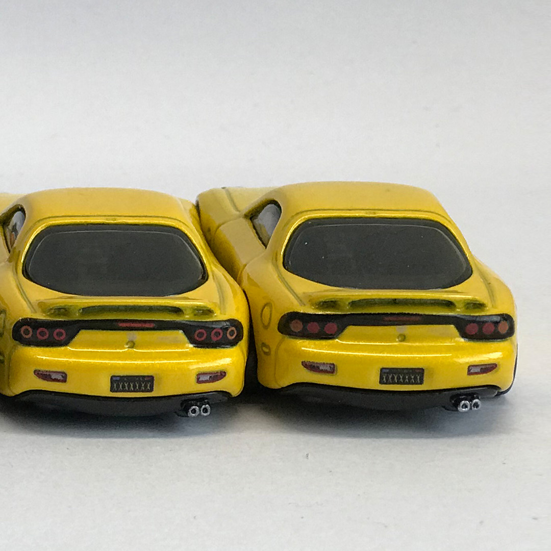 1/64 Scale MAZDA FD RX7 Custom Waterslide Decals Headlight Taillight Hot Wheelz