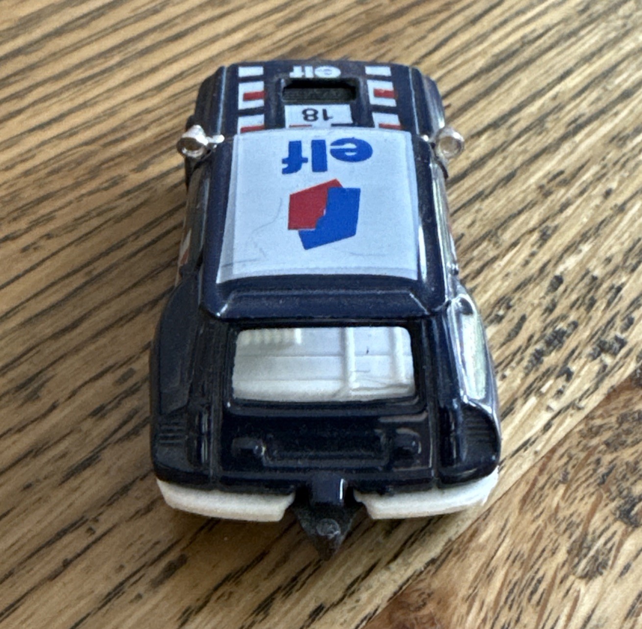 Corgi Renault 5 Turbo Elf Car #18 Blue 10 Spoke Wheels Made in United Kingdom