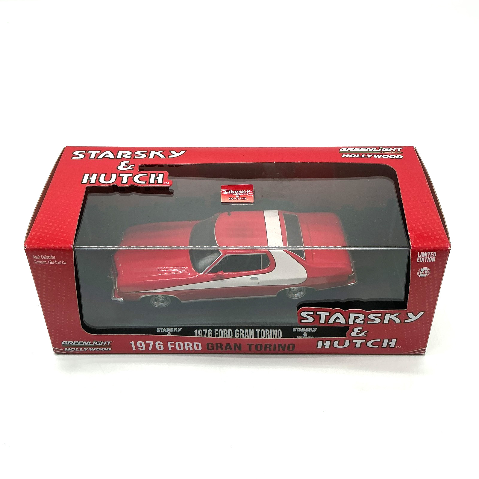 Greenlight Hollywood 1:43 STARSKY & HUTCH 1976 Ford Gran Torino -Missing Light-