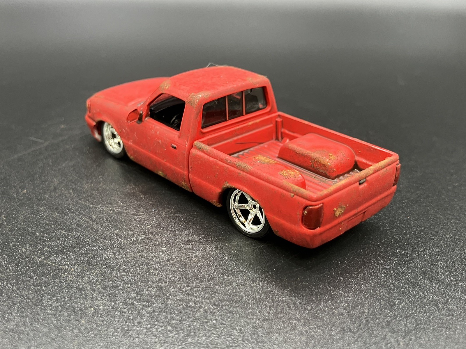 1995 Ford Ranger Pickup Truck Weathered Rusty Barn Find 1/64 Diecast Custom M2