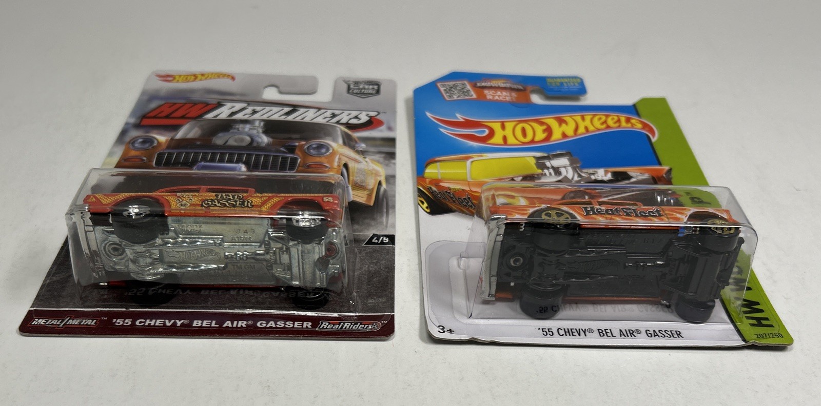 2016 HW Redlines 55 Chevy Bel Air Gasser Real Riders & 55 Chevy Bel Gaser Lot 2