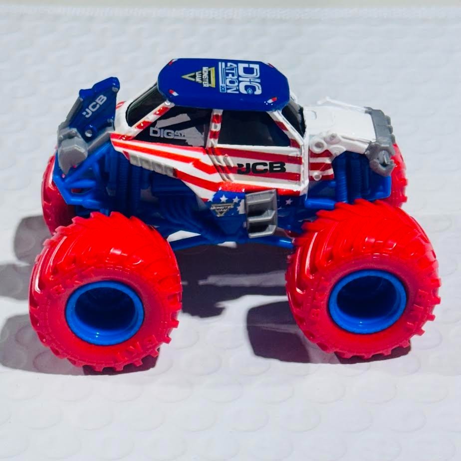 Monster Jam Stars & Stripes Grave Digger Megalodon El Toro Loco, Digatron Loose