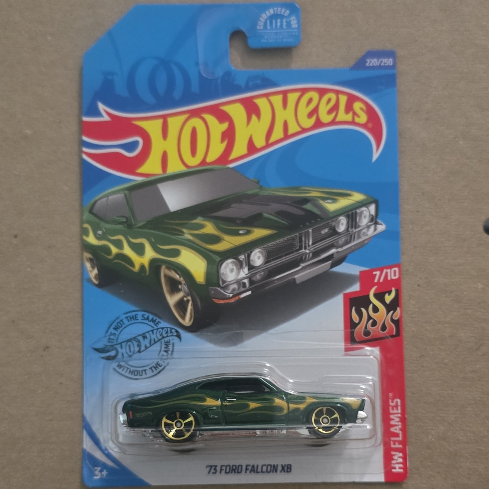 Hot Wheels HW Flames ’73 Ford Falcon XB 1:64 Diecast Green/Yellow Unopened