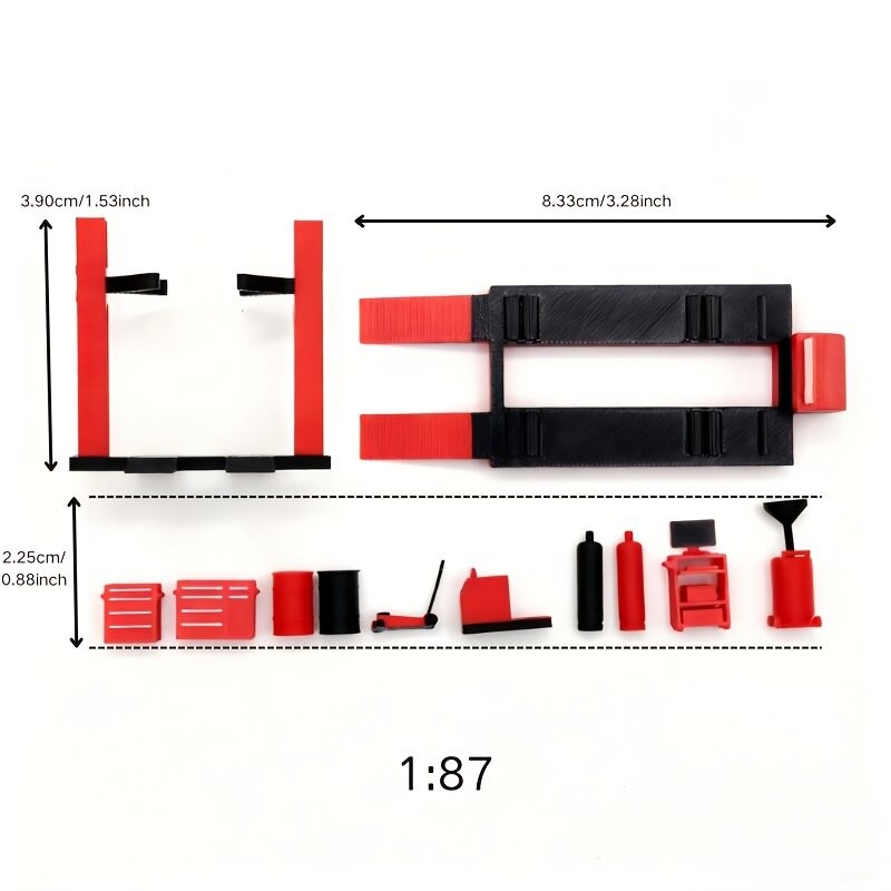 1:87/64/43 Diorama Car Garage Model Kit Repair Workshop Tuning Accessories Scene