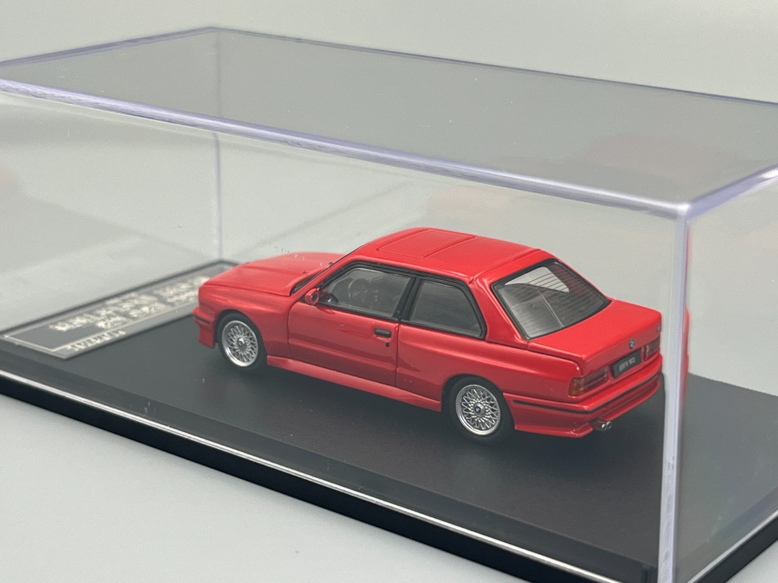 BMW E30 M3 Sport Evolution Red 1/64 scale Mortal Model with case