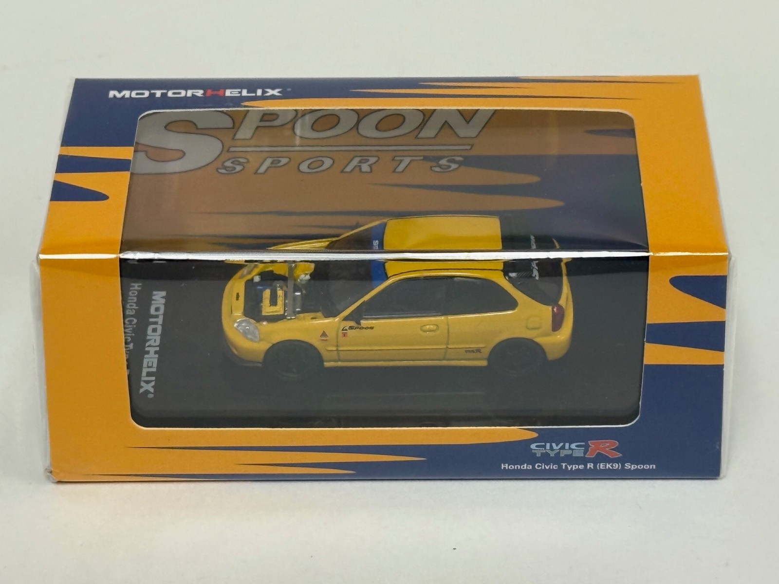 1/64 Motorhelix Honda Civic Type R ( EK9 ) Spoon Champion Yellow MIX1 LAST ONE
