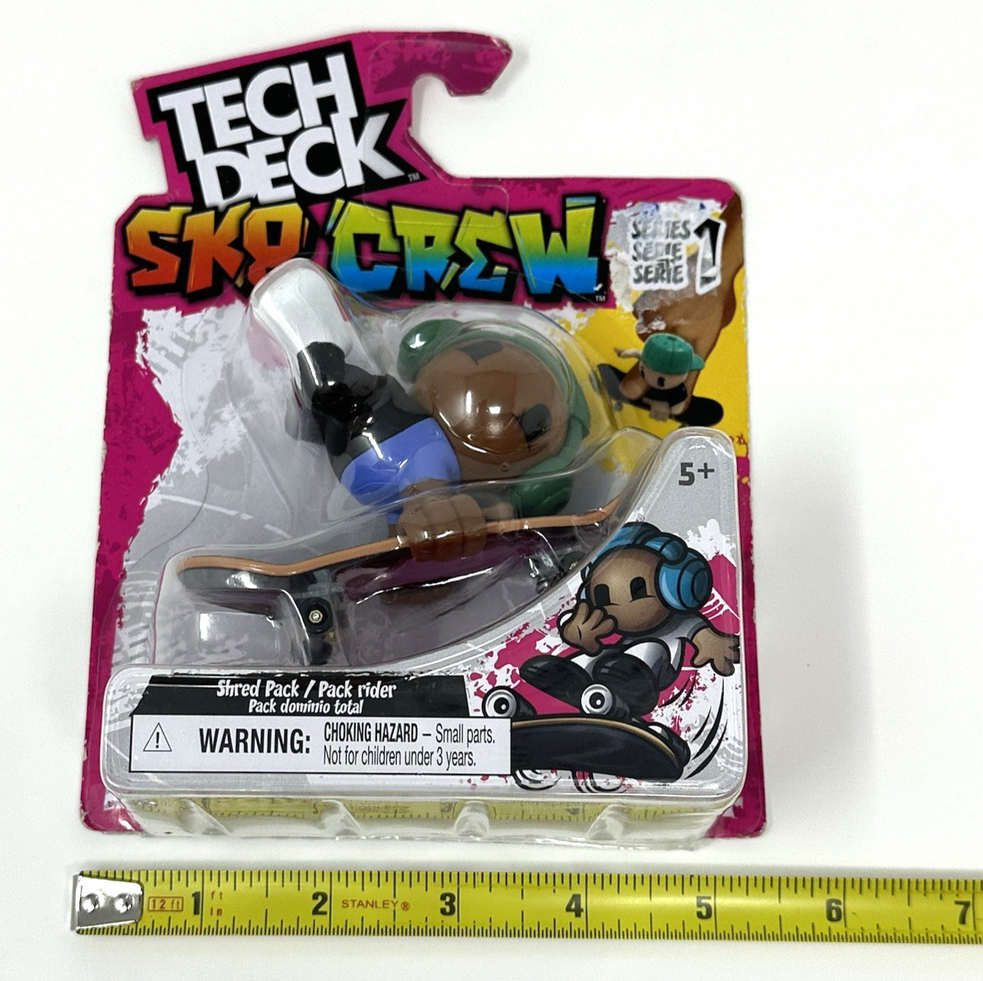 2024 Tech Deck SK8 Crew Series 1 Shred Pack Skateboard Toy New Damaged Package