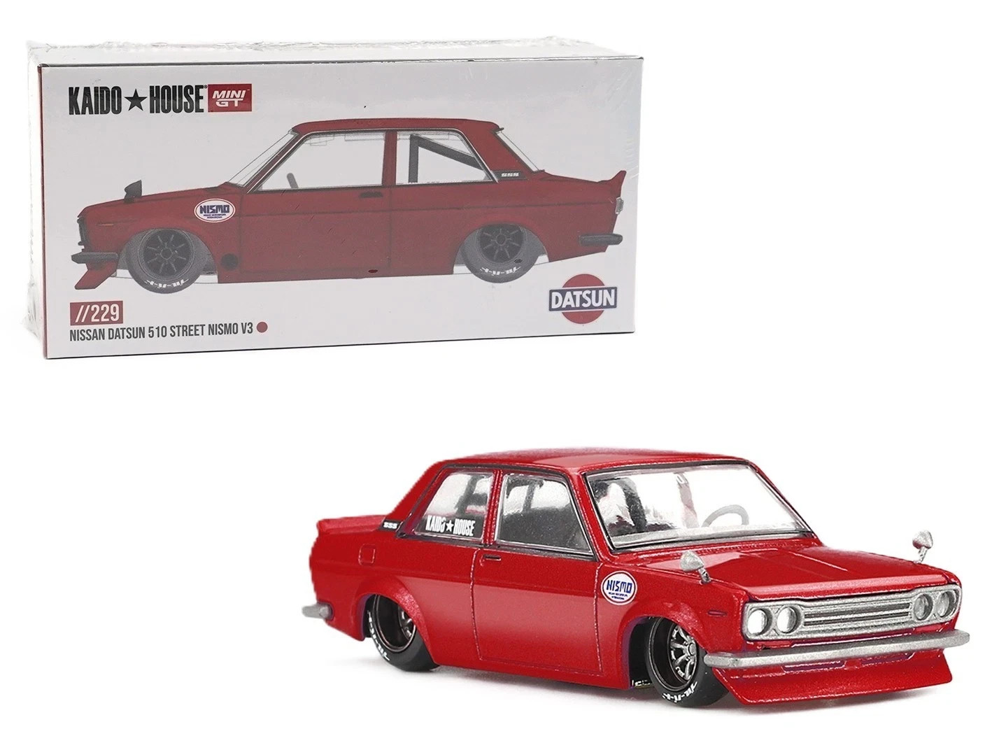 3 Pc Kadio House x Mini GT 1:64 Nissan Silvia S13 Skyline GT-R (R33) Datsun 510