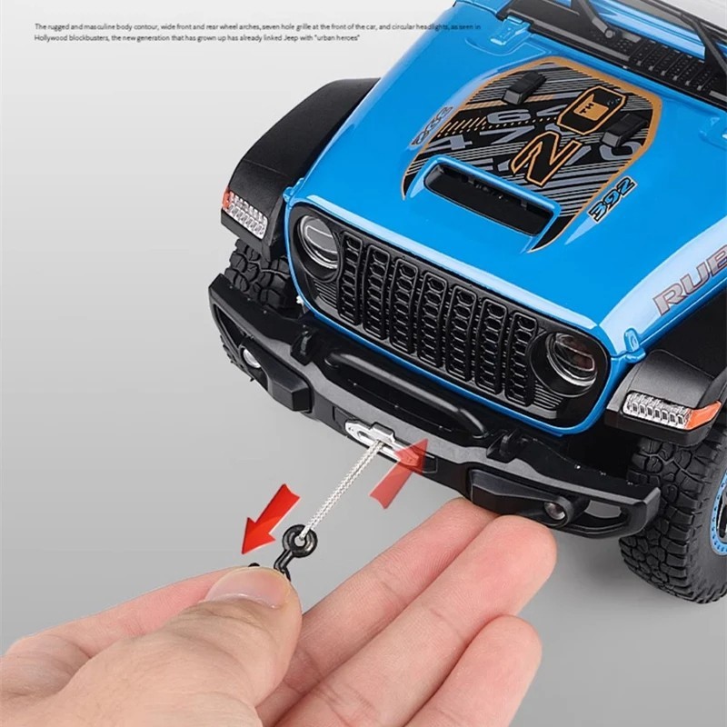 1:18 Jeep Wrangler Rubicon Alloy Off-road Vehicles Car Model Diecast & Toy Metal