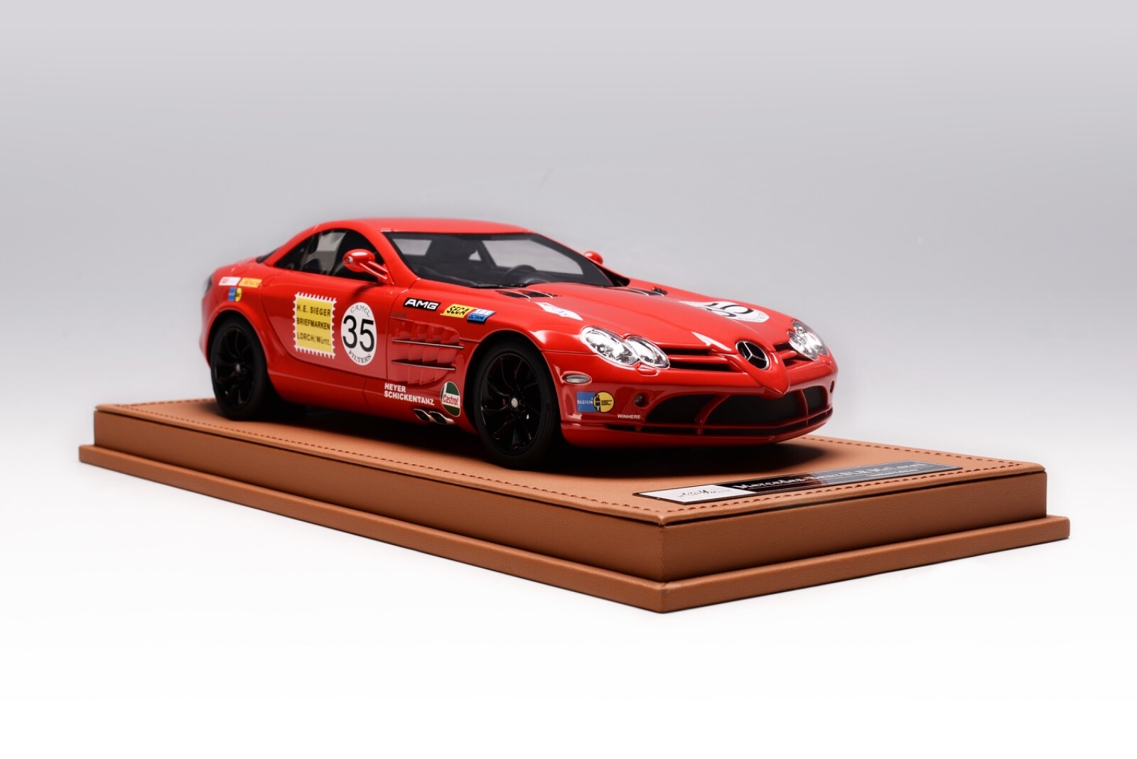 1/18 Ivy Models Mercedes Benz McLaren SLR in Mercedes RED AMG Leather Base