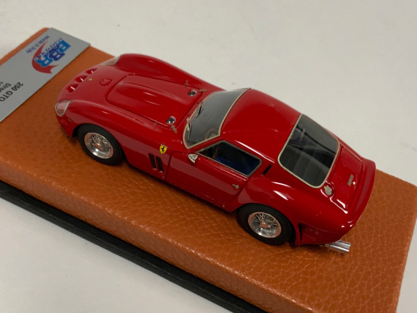 1/43 BBR Ferrari 250 GTO from 1962 in Rosso Corsa Red Leather BBR56A AB1181