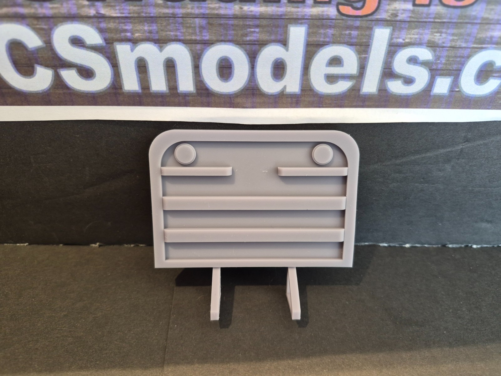 semi headache rack / back rack 1:25 scale high detail resin Diorama