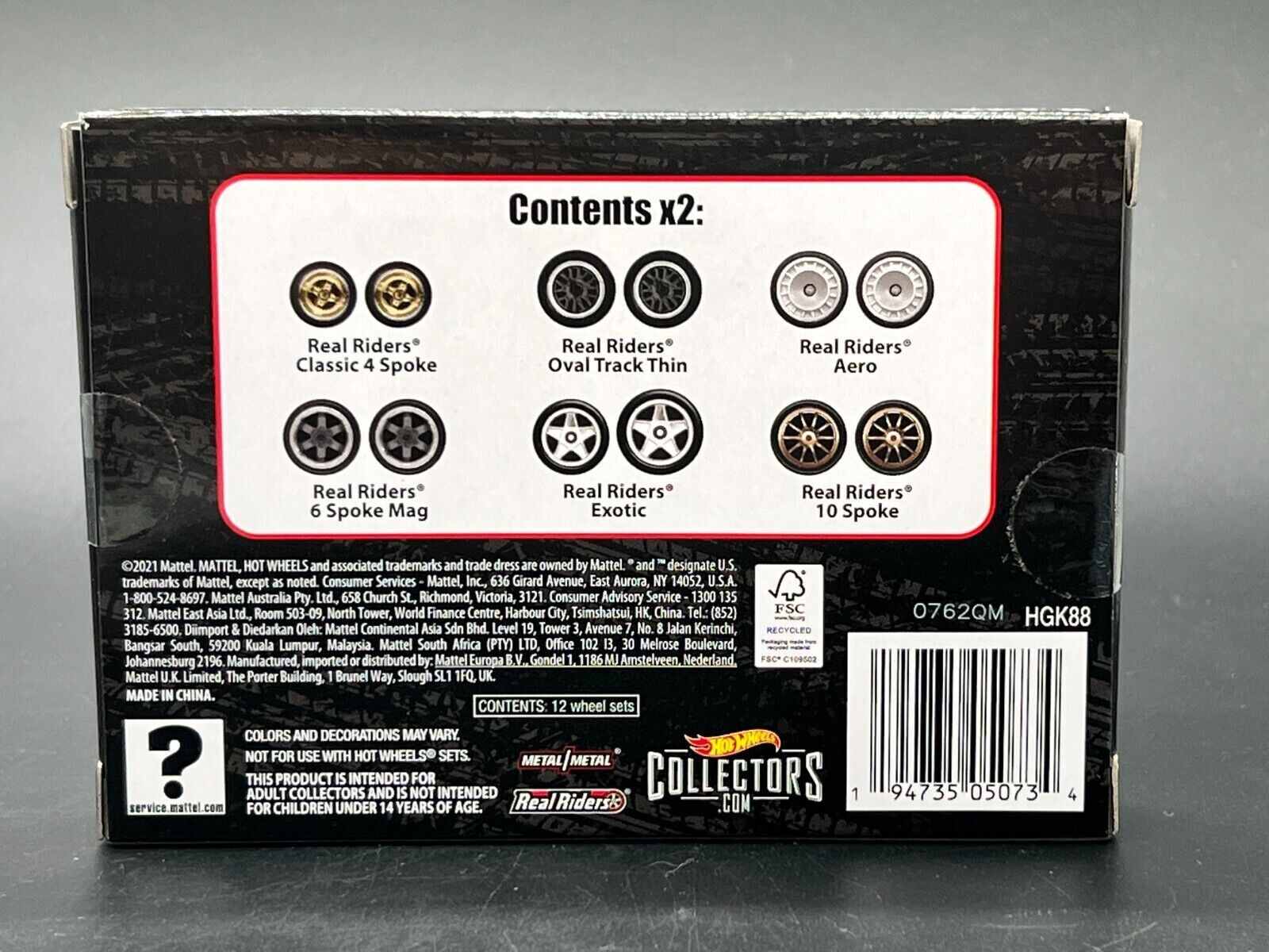 LOT OF 4 2022 HOT WHEELS RLC REAL RIDERS WHEEL PACK SETS – 1, 2, 3, 4