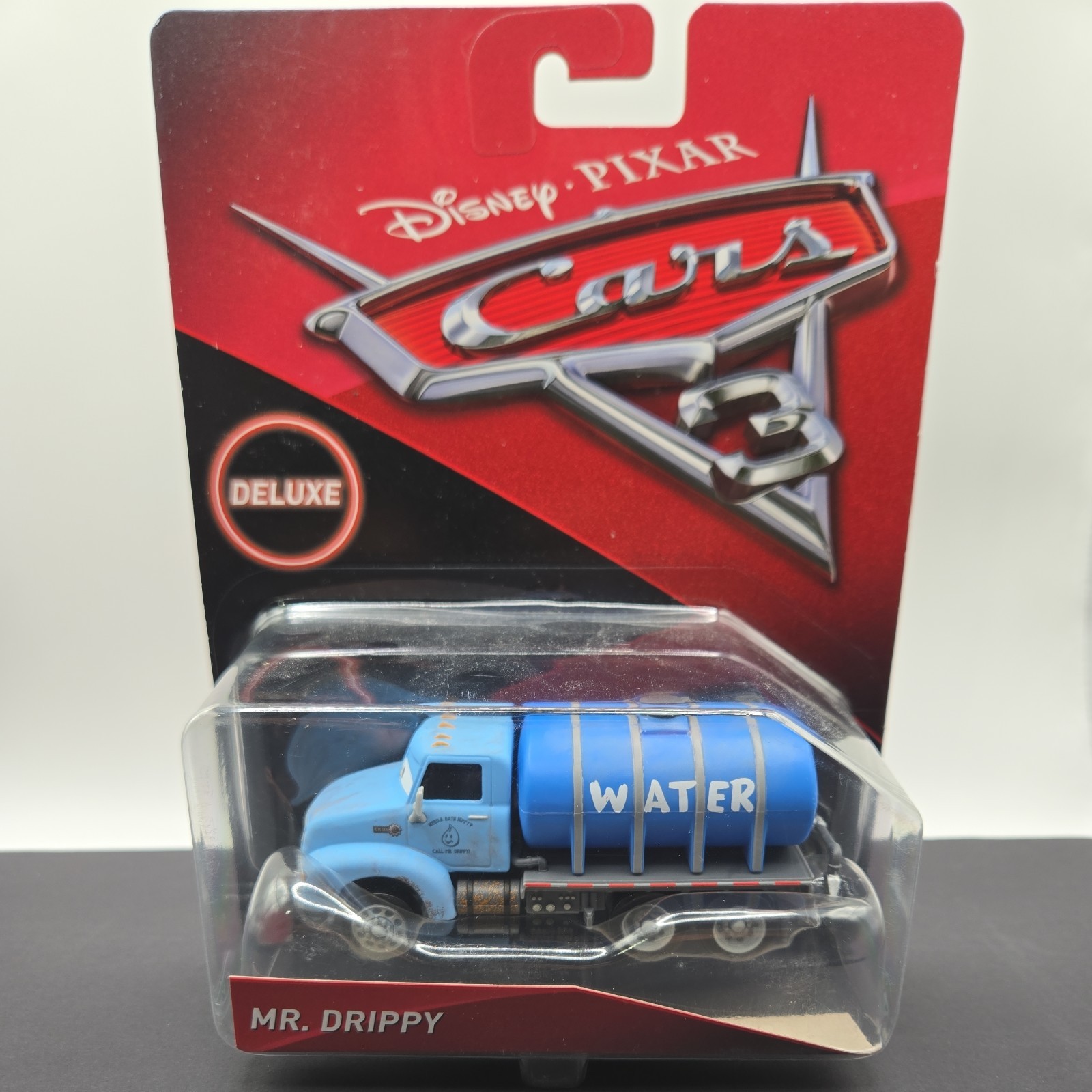 Mattel Disney Pixar Cars 3 Deluxe Mr. Drippy Blue Truck Diecast New