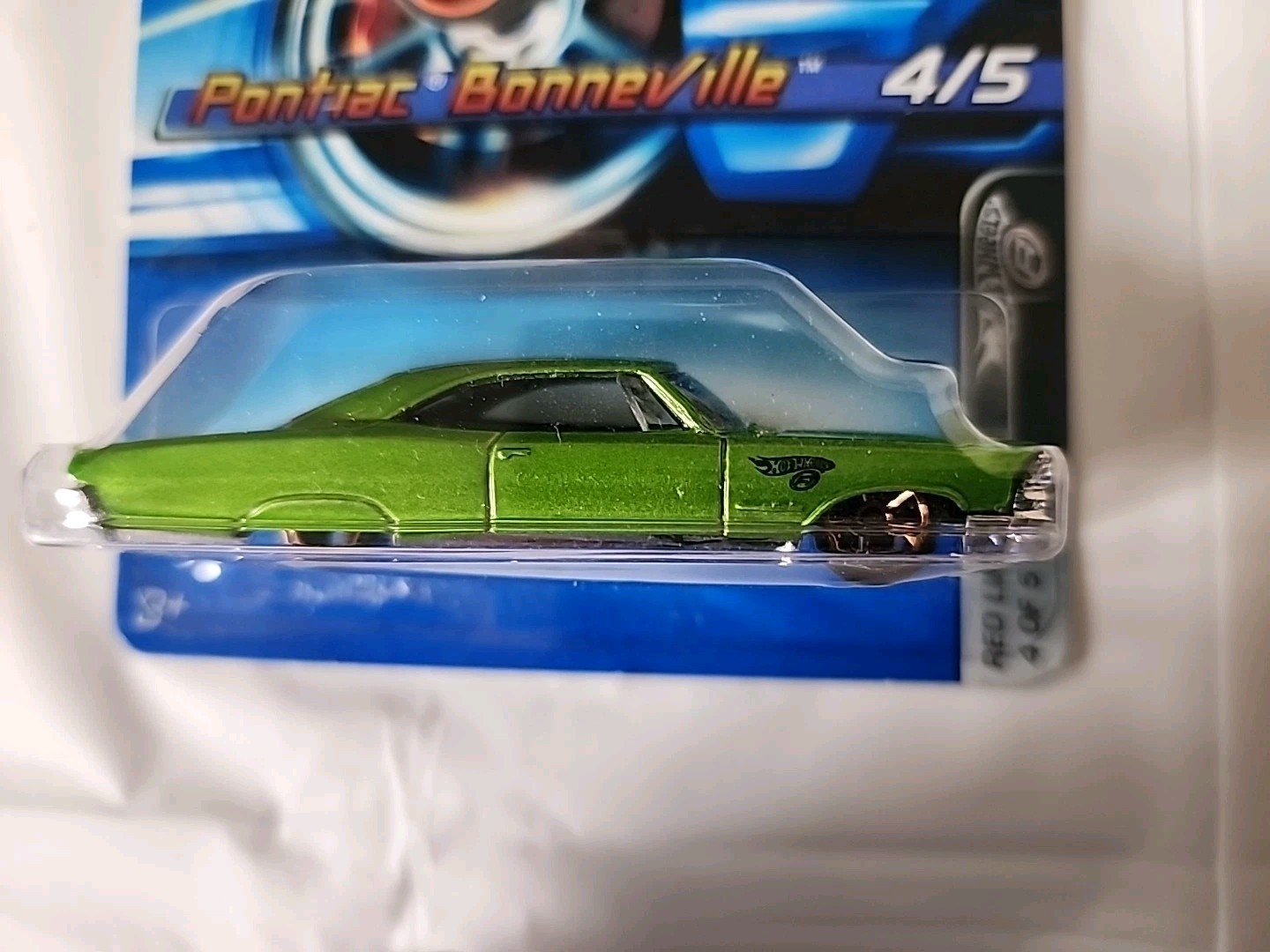 Hot Wheels Pontiac Bonneville Red Line “Faster Than Ever” Gold rim Version #099