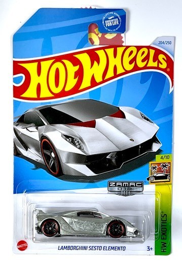 Hot Wheels Lamborghini Sesto Elemento Zamac, Baby Blue, Lot of 2X Exotics