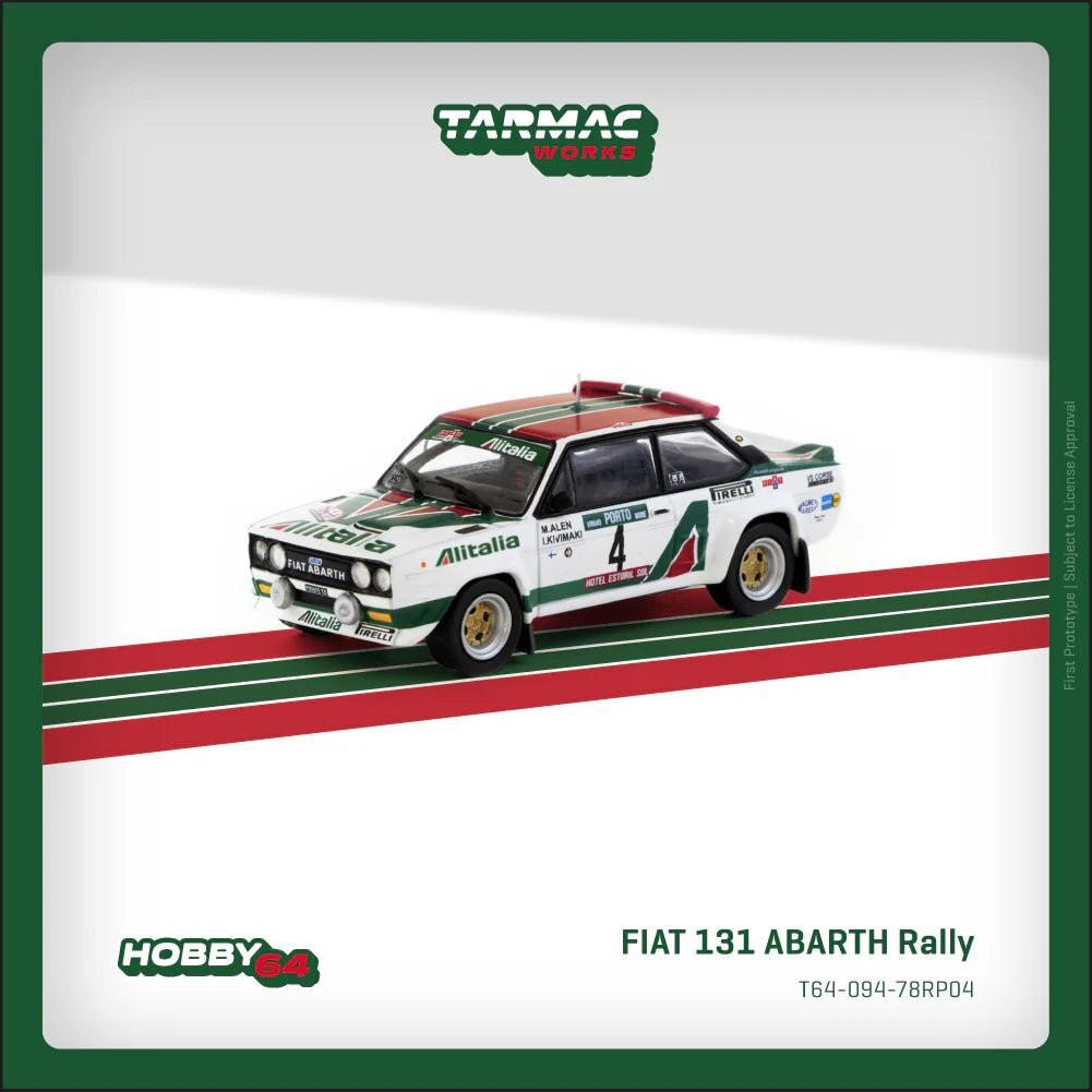 Tarmac Works Hobby64 1/64 Fiat 131 Abarth Rally Rallye De Portugal – Vinho Do Po