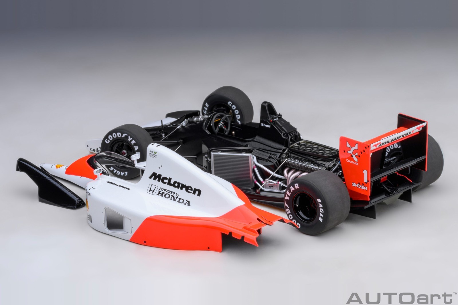 Autoart McLaren Honda MP4/6 1991 #1 (with McLaren logo) 1/18 Scale New Release!