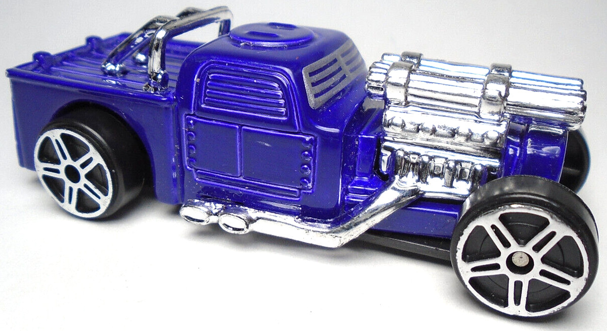 MAISTO LEADSLINGER PURPLE 1:64 DIECAST 2 3/4″ CAR WITH CHROME