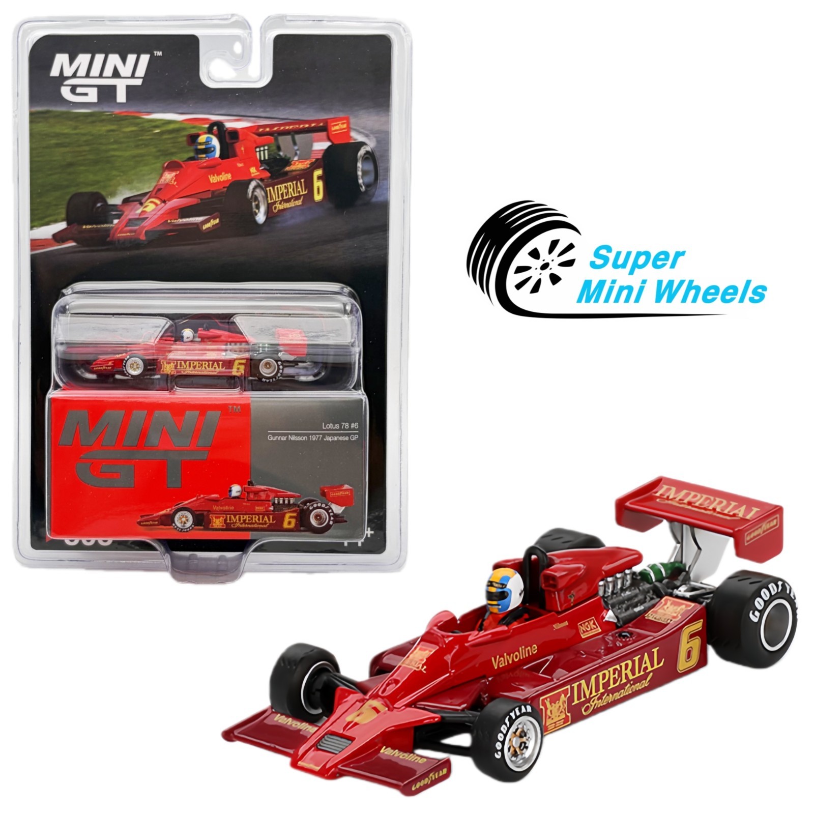 Mini GT 1:64 Lotus 78 #6 Gunnar Nilsson 1977 Japanese GP #808