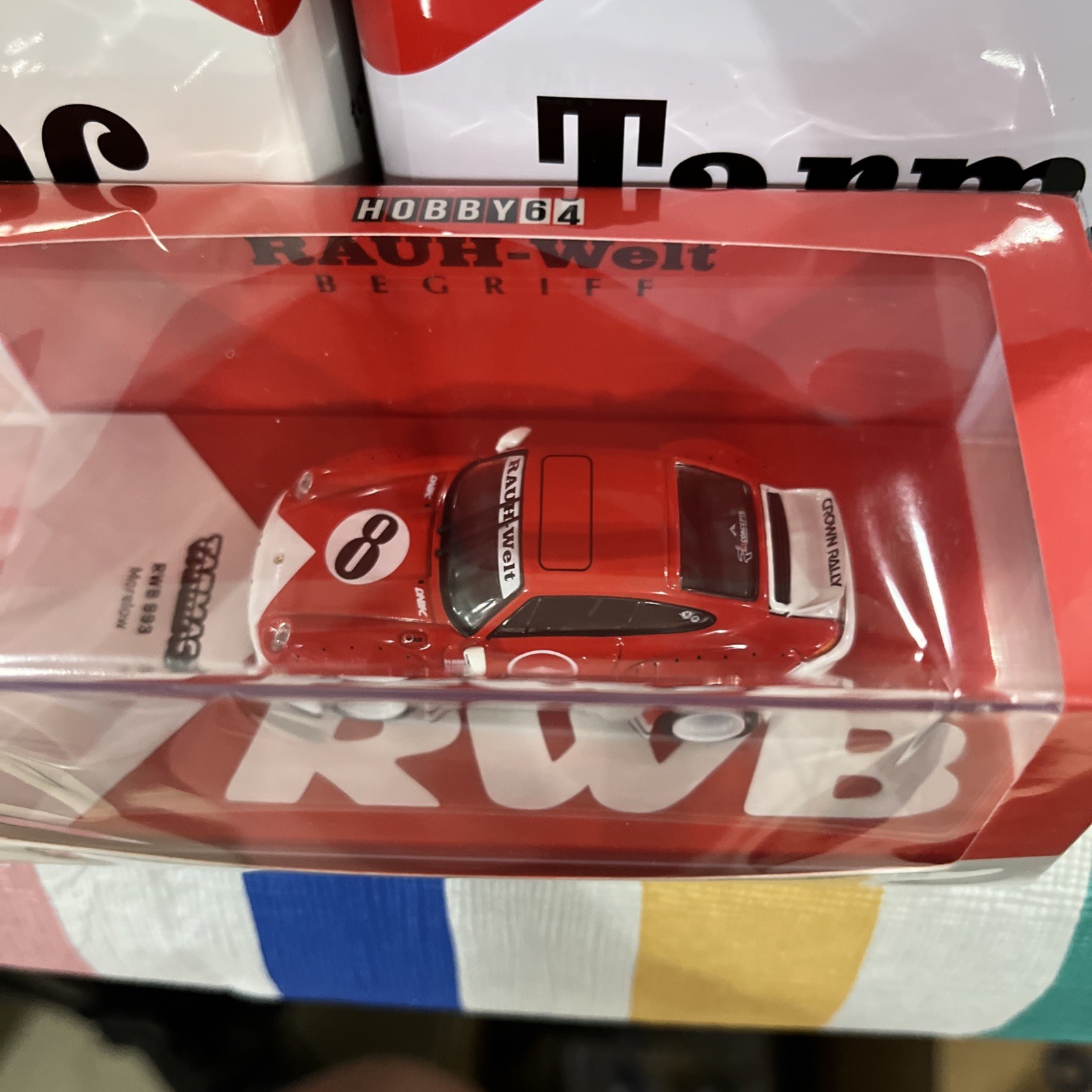 NIB 1/64 Tarmac Works Porsche RWB 993 Morelow In Metal Oil Can