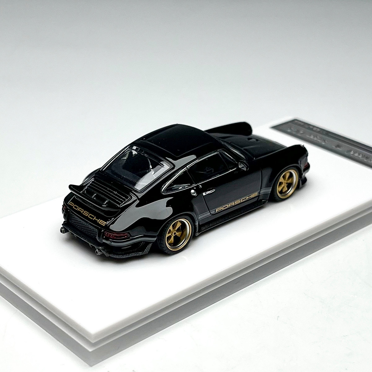 ZM 1:64 911 Singer DLS Coupe Black Die Cast Model Automotive Alloy Collection