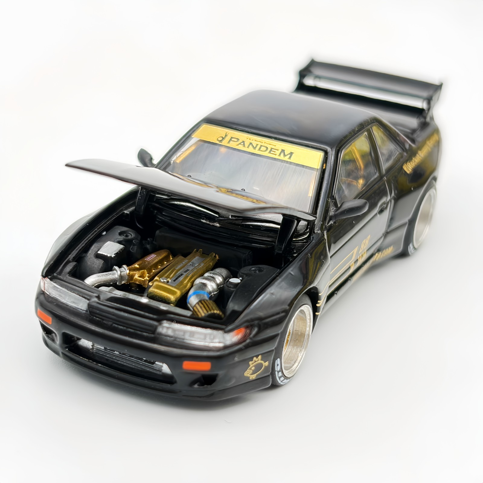 Pop Race 1:64 Nissan Pandem S13 Silvia Black Gold #289