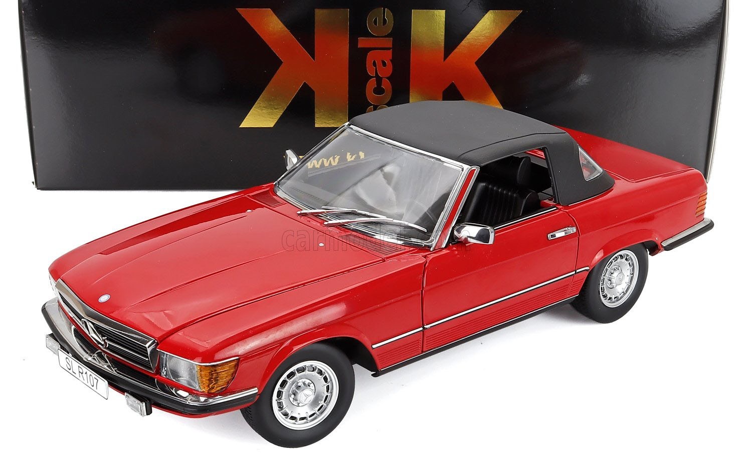 KK SCALE MODELS Mercedes 450 SL R107 European Version 1985 Red 1/12 Scale New!