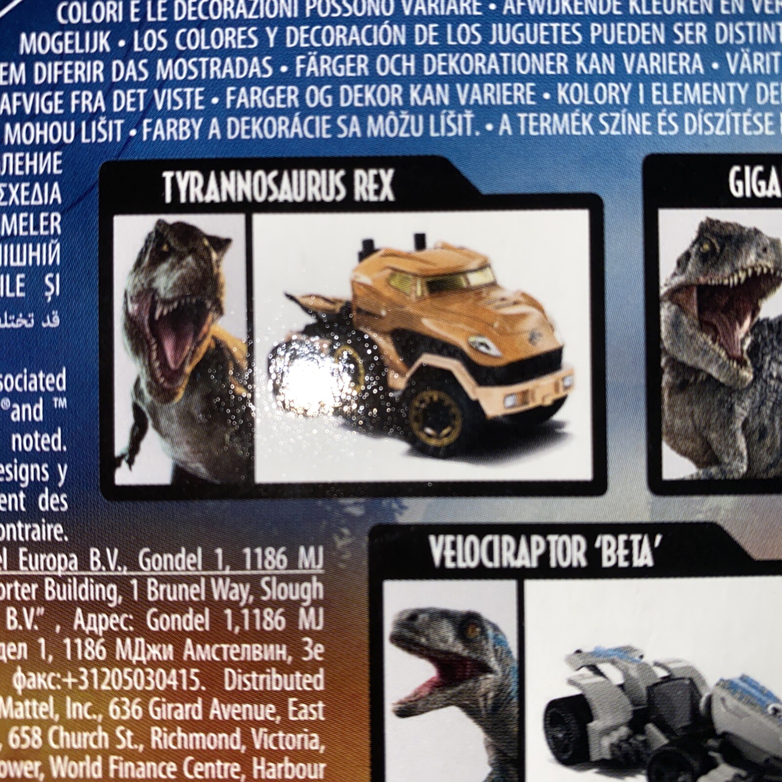 🦖 Hot Wheels JURASSIC WORLD DOMINION 5 Pack Character Cars Mattel 2022 🦕