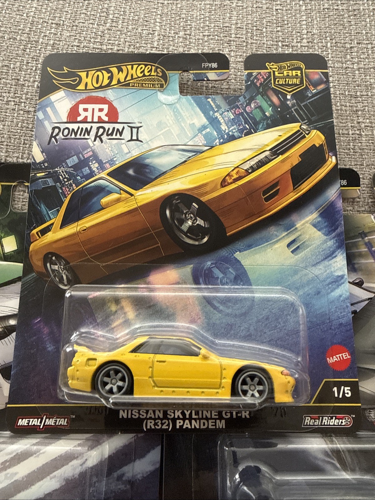 Hot Wheels 2025 Car Culture Mix M- Ronin Run II – Set of 5 Cars – FPY86-961M