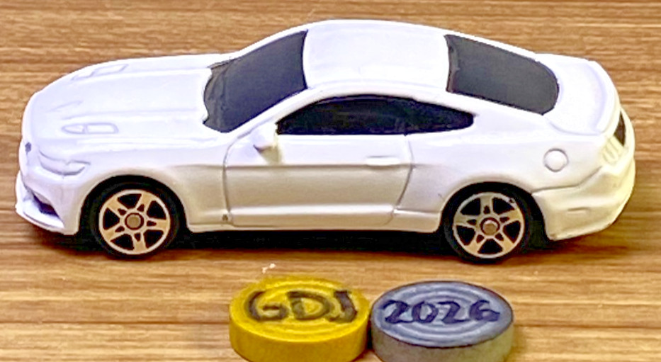 Maisto Collection of 3 Blue and Yellow Rosewoods, Ford Mustang GT -GDJ-P-1033