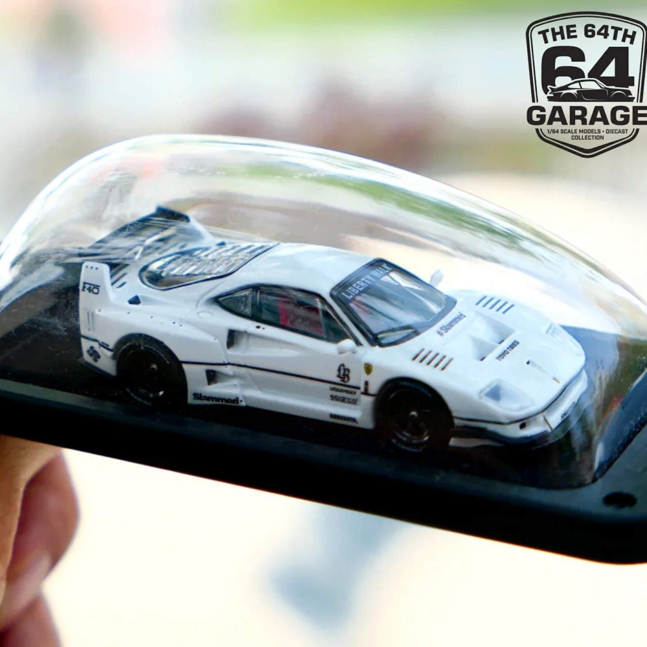 INNO64 D/STANS 1/64 Liberty Walk LB F40 White Wearable HEC 2026 Expo Diecast