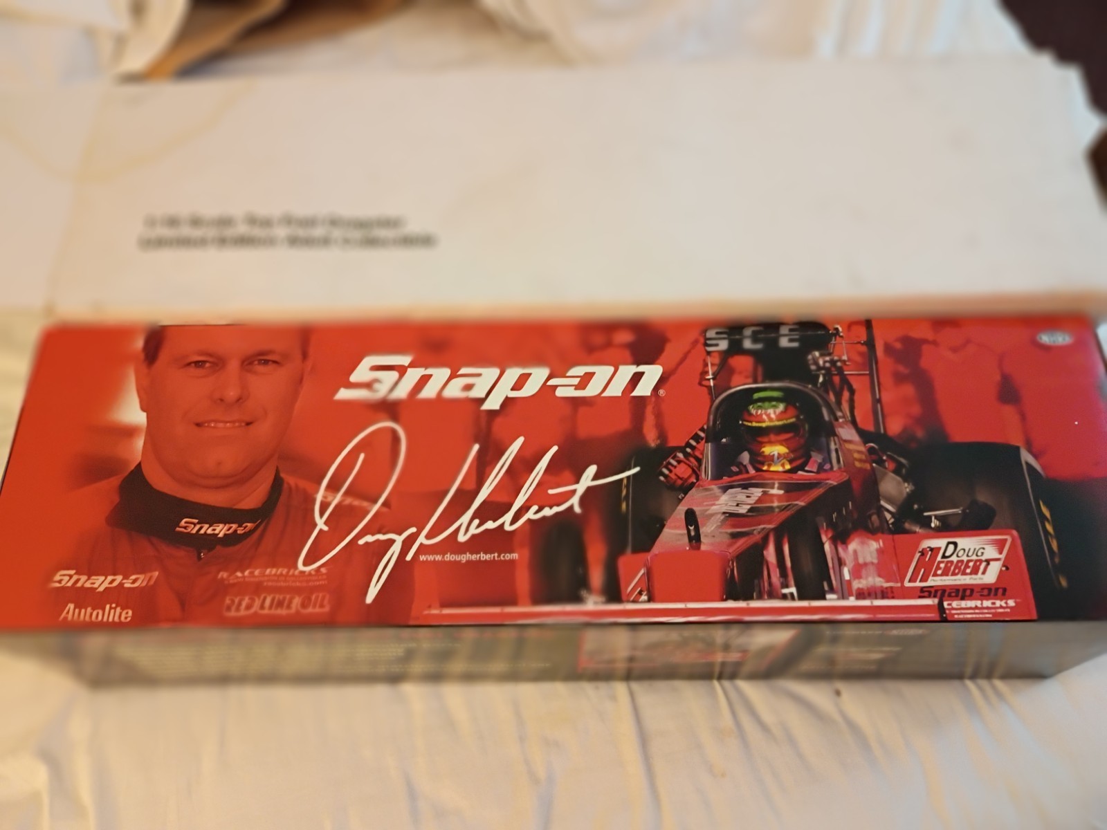 Doug Herbert’s 1:16 Scale Die Cast Top Fuel Dragster Snap-On Milestone NHRA Huge